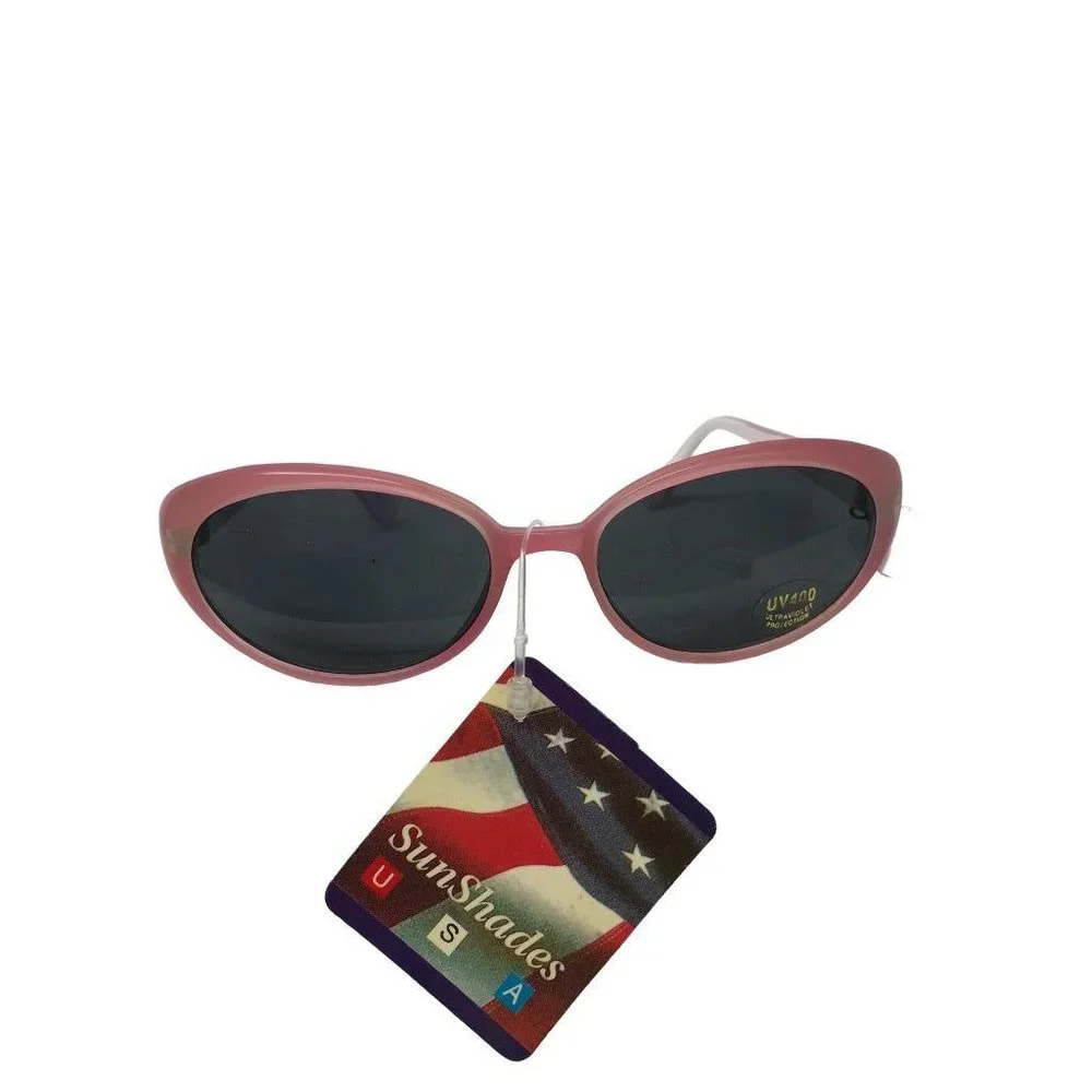 Pink Children's Youth New Glance Sunglasses Oval UV400 Protection